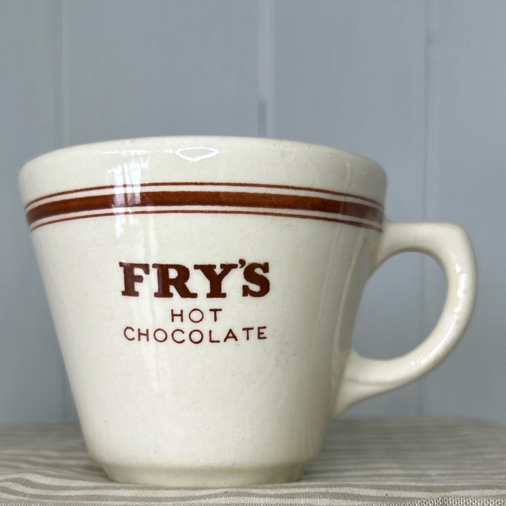 Fry’s Hot Chocolate Mug by Duraline Gindley Hotelware CO England